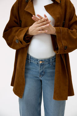 MAMA Wide Low Waist Ankle Jeans - H&m фото 7