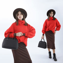 Сумка женская TEXTURA, тоут, средний размер, цвет чёрный  фото 5