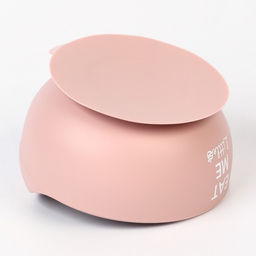 Тарелка детская на присоске M&B, ложка, силикон, пыльная роза