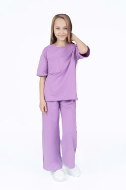 Костюм детский для девочки сирень 7063 (140)