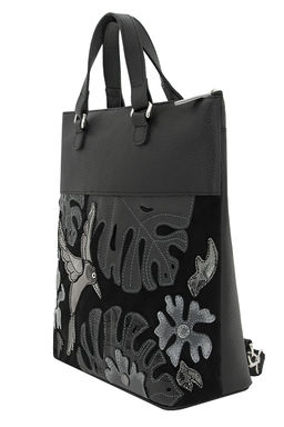 Сумка с аппликацией ДС-506-279 черный - Protege фото 4