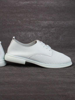 03-PDXL156-3 LT. BLUE Полуботинки женские (натуральная кожа) - Фабричный китай фото 14