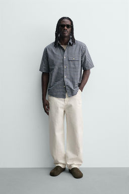 PANTAL?N CARPINTERO RELAXED FIT / Blanco roto