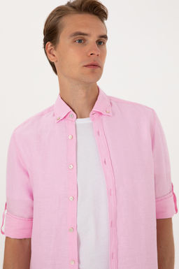 Erkek A__k Pembe Uzun Kollu G_mlek Sepette S_rpriz _ndirim - U.s. polo assn фото 2