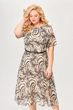 Блуза Swallow 803.2 черный+серебряный узор фото 835