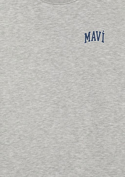 Mavi Logo Bask?l? Gri Sweatshirt  фото 5