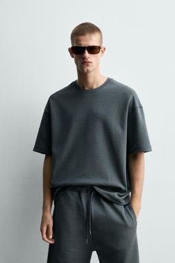 SUDADERA RELAXED FIT INTERLOCK / Azul lavado - Zara фото 2
