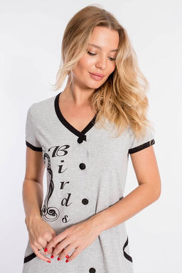 Халат Анжела М31415м Меланж - Елена фото 6