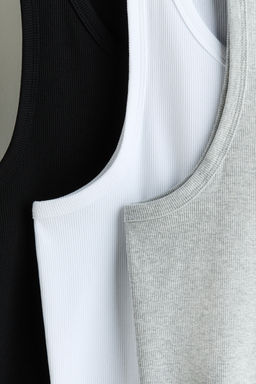 Pack de 3 camisetas sin mangas en canal? Slim Fit - H&m фото 4