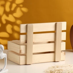 Подарочный ящик, 24.5×16.5×19.5 см, деревянный