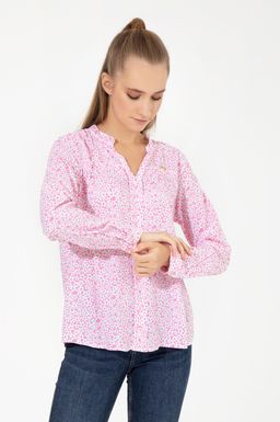 U. S. Polo Assn Женская розовая рубашка с длинным рукавом - U.s. polo assn фото 2