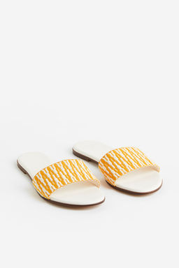 Sandalias abiertas en tejido de jacquard - H&m фото 3