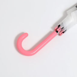 Зонт - трость полуавтоматический Единорог, 8 спиц, R = 47 см, цвет белый/розовый - Simaland фото 4