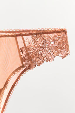 BRAGUITA MESH ENCAJE / Teja - Zara фото 7