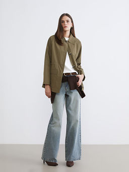 G?mlek Yaka Kad?n Ceket