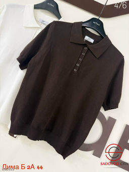 Футболка женская поло однотонная