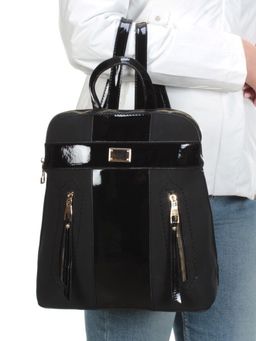 L22473 BLACK Сумка-рюкзак (искусственная кожа) - Фабричный китай фото 3