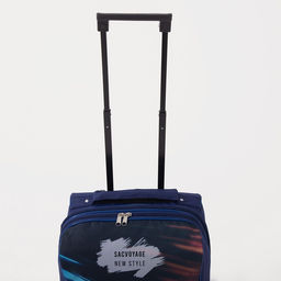 Чемодан малый 16" на молнии, синий