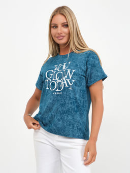 Футболка варенка Хлопок 100% Лиона индиго - Ивассорти фото 26