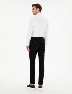Siyah Slim Fit Esnek Jogger Kanvas Pantolon - Pierre cardin фото 4