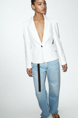 TAILORED BLAZER WITH PRONOUNCED SHOULDERS - Zara фото 11