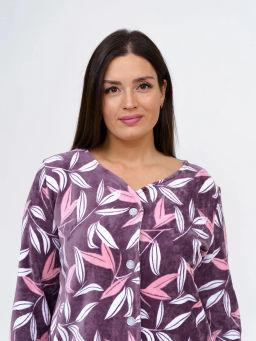 Халат женский, цвет коричневый