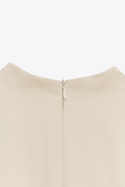 DRAPED NECK SHORT DRESS - Zara фото 5