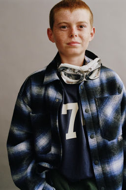 QUILTED CHECK OVERSHIRT - Zara фото 5