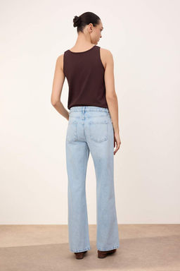 Mavi Dusuk Bel 100% Pamuk Wide Leg Genis Paca Jeans TWOSS26JE00131 - Trendyolmilla фото 8