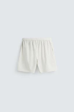 COTTON-HEMP STRIPED BERMUDA SHORTS - Zara фото 25