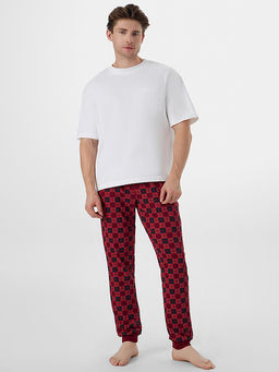 Брюки мужские домашние красные в клетку - Mark formelle фото 3