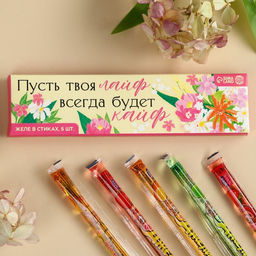 Желе-стик в коробке Лайф в кайф, 50 мл (5 шт. х 10 мл).