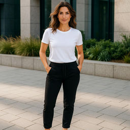 Брюки с атласными лампасами ITARA