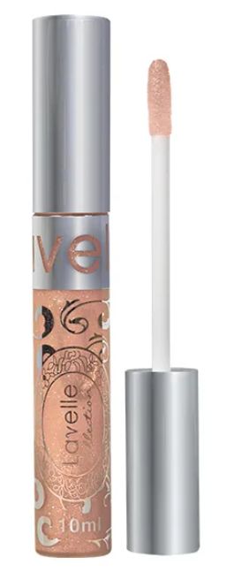 LavelleCollection Блеск для губ LIP GLOSS SILVER тон 45 карамельный искрящийся 10мл