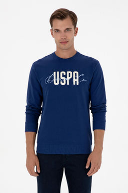 Erkek _ndigo Sweatshirt Sepette S_rpriz _ndirim