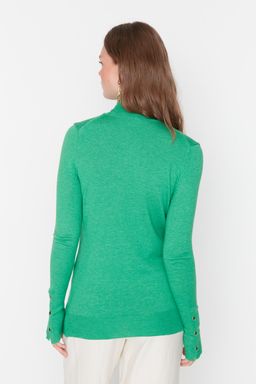 Kahverengi Merserize Gorunumlu Premium Iplik / Ozel Iplik Basic Triko Kazak TWOAW23KZ01514 - Trendyolmilla фото 12