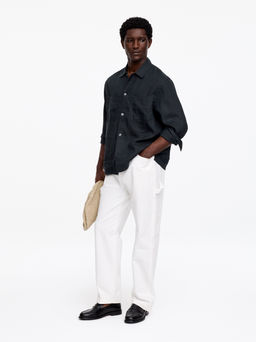 Camisa de lino holgada - H&m фото 3