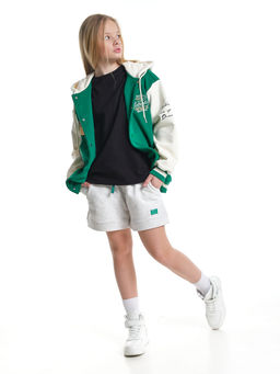 Толстовка с капюшоном с принтом 33-7647 красный - Mini maxi фото 31