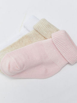 Basic K?z Bebek Soket ?orap 3l? - Waikiki фото 3