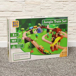 Детский набор Железная дорога: джунгли, 107 деталей, 50.5?11.5?35 см - Simaland фото 8
