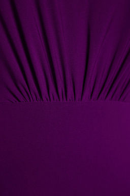 TRENDYOLMILLA Siyah Drape Detayl? Tek Omuzlu Fitted/Vucuda Oturan Midi Esnek Orme Elbise TWOAW24EL00123 фото 17