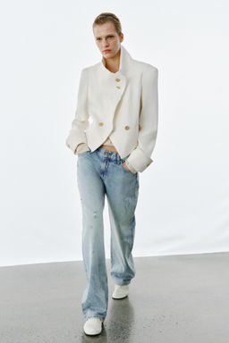JEANS ZW COLLECTION RELAXED STRAIGHT TIRO BAJO / Azul