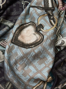 Платок жен. шерсть+шелк 110х110 JG43-8529-12