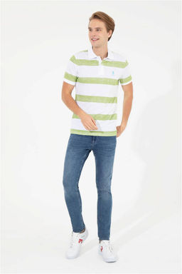 U. S. Polo Assn Мужская футболка Apple Green с воротником-поло - U.s. polo assn фото 10