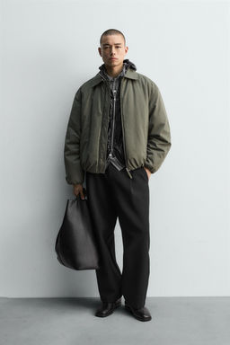 BOXY FIT TEXTURED JACKET