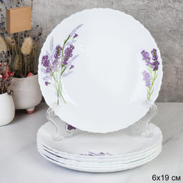 Набор тарелок 6 штук 190 мм / LHP-75 (7131-3) /уп 12/ Букет лаванды