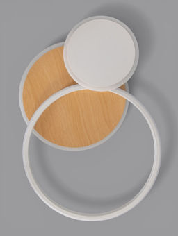 Светильник потолочный LED City CLL-1-60-RC, 60 Вт, 3000-6500К, 42×42×7 см, с ПДУ, белый