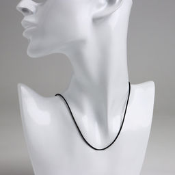 Цена за 10 шт. Шнурок кожаный d=1.5 мм, 55 см, чёрный