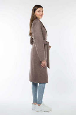 Пальто женское демисезонное (пояс) - El podio фото 4