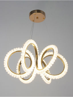 Люстра потолочный BayerLux Stefanie, 70 Вт, LEd, 4000-6000К, золото, 48×48×25 см